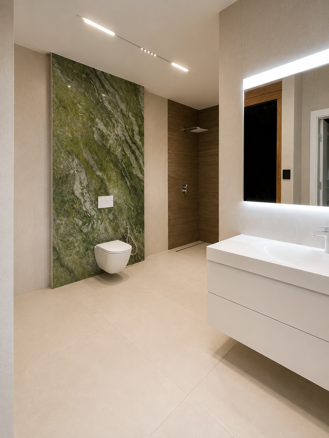 Remont łazienki – płytki wielkoformatowe – LuxSpiek
