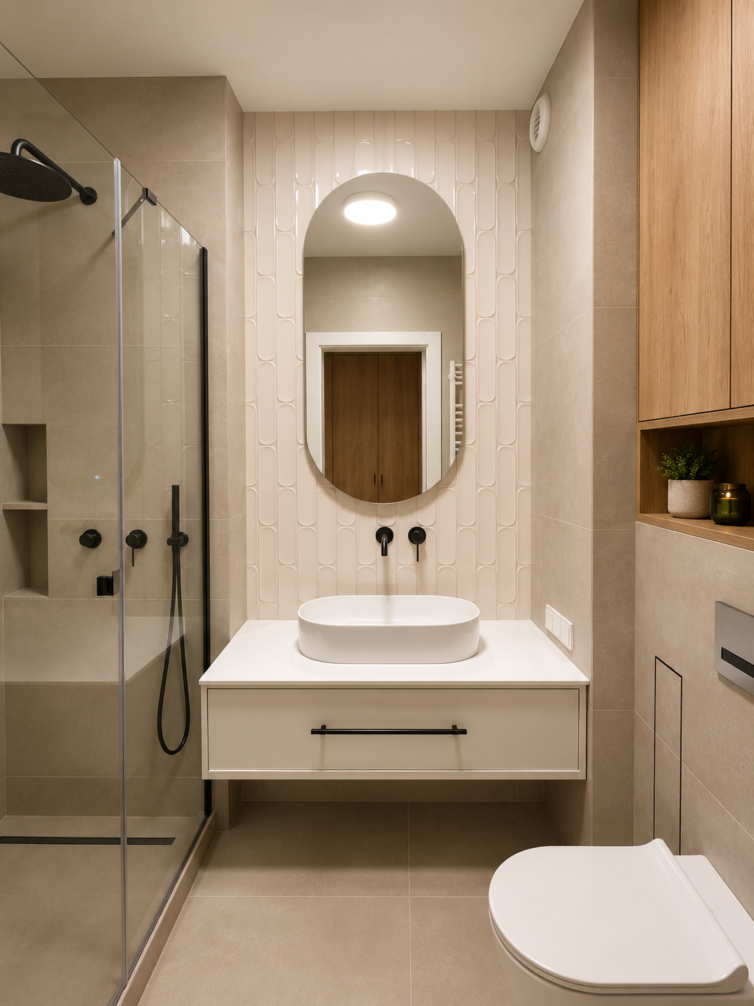 Remont łazienki – płytki wielkoformatowe – LuxSpiek